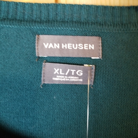 Van Heusen Cotton 3/4 Length Sleeve Button Up Cardigan Sweater NWT - Picture 7 of 13